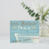 Blaue und weiße Badewanne Postkarte (Stehend Vorderseite)