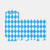 Blaue und weiße bayerische Flagge Muster Oktoberfe Geschenkschachtel (Ungefaltet)