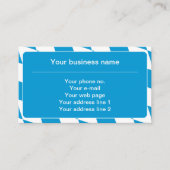 Blaue und weiße bayerische Flagge Visitenkarte (Vorderseite)