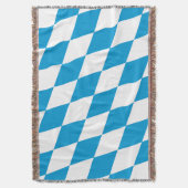 Blaue und weiße Bayern Diamantflagge Decke (Vorderseite Vertikal)