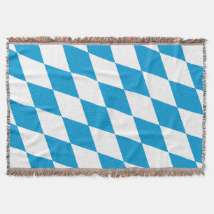 Blaue und weiße Bayern Diamantflagge Decke