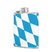 Blaue und weiße Bayern Diamantflagge Flachmann (Links)
