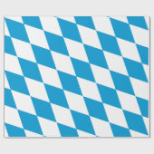 Blaue und weiße Bayern Diamantflagge Geschenkpapier (Flach)