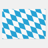 Blaue und weiße Bayern Diamantflagge Geschenkpapier Set (Vorderseite 2)