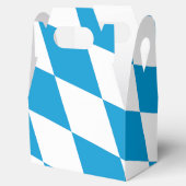 Blaue und weiße Bayern Diamantflagge Geschenkschachtel (Geöffnet)