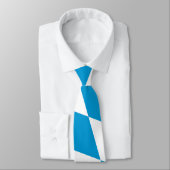 Blaue und weiße Bayern Diamantflagge Krawatte (Gebunden)