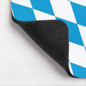 Blaue und weiße Bayern Diamantflagge Mousepad (Ecke)