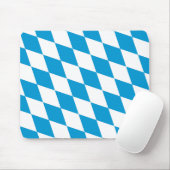 Blaue und weiße Bayern Diamantflagge Mousepad (Mit Mouse)