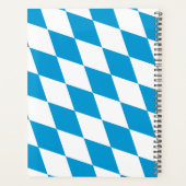 Blaue und weiße Bayern Diamantflagge Planer (Rückseite)