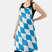 Blaue und weiße Bayern Diamantflagge Schürze (InSitu)