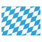 Blaue und weiße Bayern Diamantflagge Tischdecke (Vorderseite (Horizontal))