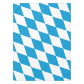 Blaue und weiße Bayern Diamantflagge Tischdecke (Vorderseite)