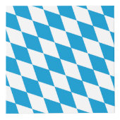 Blaue und weiße Bayern Diamantflagge Würfel (Rechts)