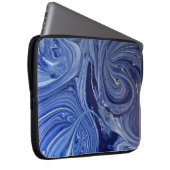 Blaue und weiße Bilder Laptopschutzhülle (Vorne Rechts)