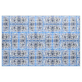Blaue und weiße Bildrollenmuster Stoff (Fat Quarter (45,7 x 55,9 cm))
