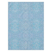 Blaue und weiße Blätter Tischdecke (Vorderseite)