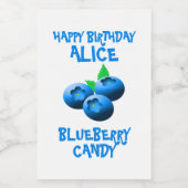 Blaue und weiße Blaubeere Lebensmitteletikett (Einzelnes Label)