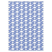 Blaue und weiße blaue Grenz-Muster Tischdecke (Vorderseite)
