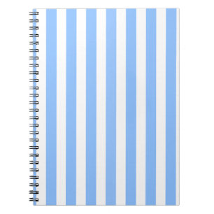 Blaue und weiße Bonbonstreifen Notizblock