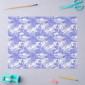 Blaue und weiße Buckelwale Seidenpapier (Basteln)