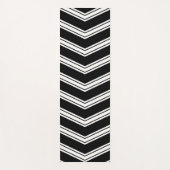 Blaue und weiße Chevronen Yogamatte (Vorderseite)