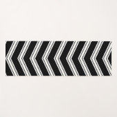 Blaue und weiße Chevronen Yogamatte (Vorderseite (Horizontal))