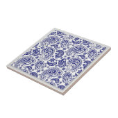 Blaue und weiße China mit Paisleys Designs Fliese (Seite)