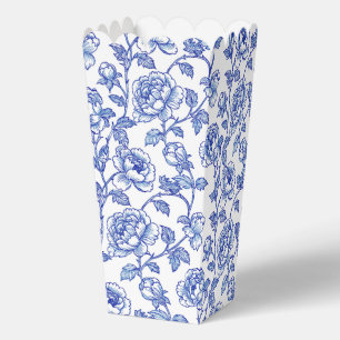 Blaue und weiße Chinoiserie-Blumen Geschenkschachtel