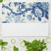 Blaue und weiße Chinoiserien Geschirrtuch (Gefaltet)