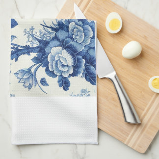 Blaue und weiße Chinoiserien Geschirrtuch