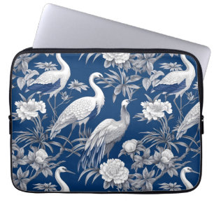Blaue und Weiße Chinoserie-Serie Design 7 Laptopschutzhülle