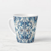 Blaue und weiße Dekorationstafel Milchtasse (Linke Ecke)