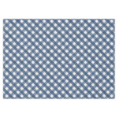 Blaue und weiße Denim-Optik Tischdecke (Vorderseite (Horizontal))