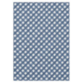 Blaue und weiße Denim-Optik Tischdecke (Vorderseite)