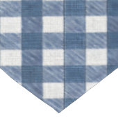 Blaue und weiße Denim-Optik Tischdecke (Schrägansicht)