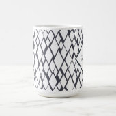 Blaue und weiße Diamanten Kaffeetasse (Mittel)