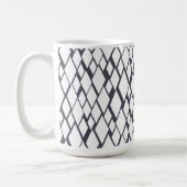 Blaue und weiße Diamanten Kaffeetasse (Links)