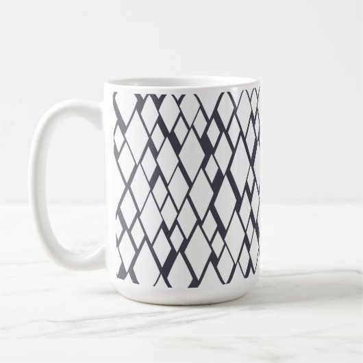 Blaue und weiße Diamanten Kaffeetasse (Links)