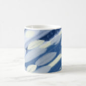 Blaue und Weiße Einzigartige Kunst Kaffeetasse (Mittel)