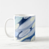 Blaue und Weiße Einzigartige Kunst Kaffeetasse (Links)