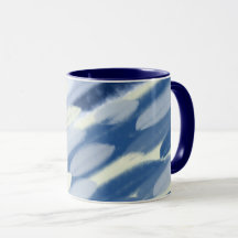 Blaue und Weiße Einzigartige Kunst