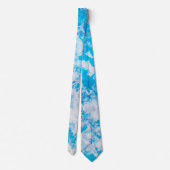 Blaue und weiße Eisoberfläche Krawatte (Rückseite)