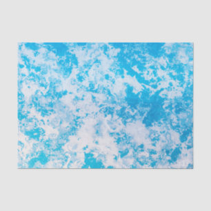 Blaue und weiße Eisoberfläche Seidenpapier