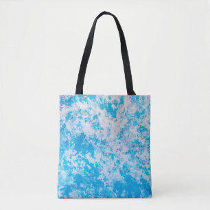 Blaue und weiße Eisoberfläche Tasche