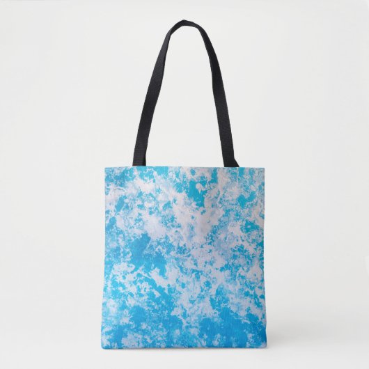 Blaue und weiße Eisoberfläche Tasche (Vorderseite)