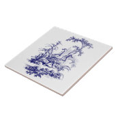 Blaue und weiße Enten Fliese (Seite)