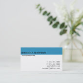 Blaue und weiße Fahrrad Visitenkarte (Stehend Vorderseite)