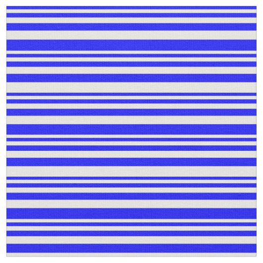 Blaue und weiße farbige Linien Stoff (Nahaufnahme)