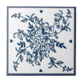 Blaue und weiße Fliese (Vorderseite)