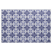 Blaue und weiße Fliesen Stoff (Fat Quarter (45,7 x 55,9 cm))